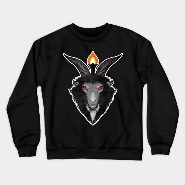 Baphomet Crewneck Sweatshirt by RealmsOfNowhere